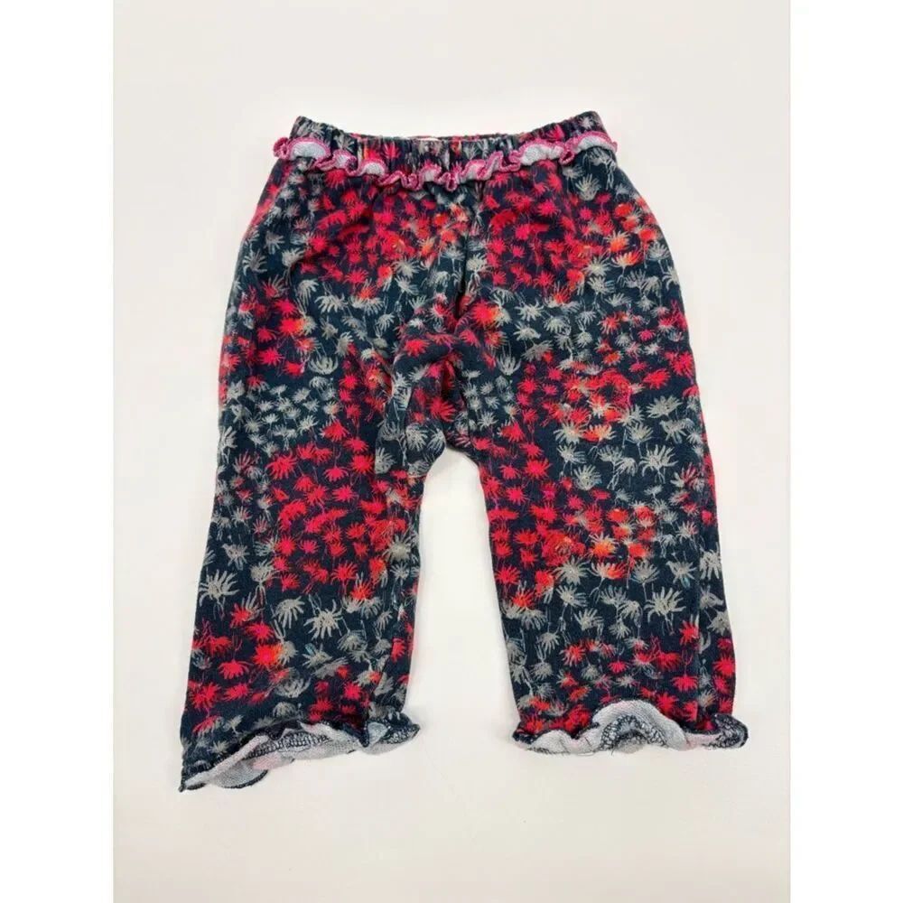 Peek Navy Pajama Pants with Pink Floral Accents